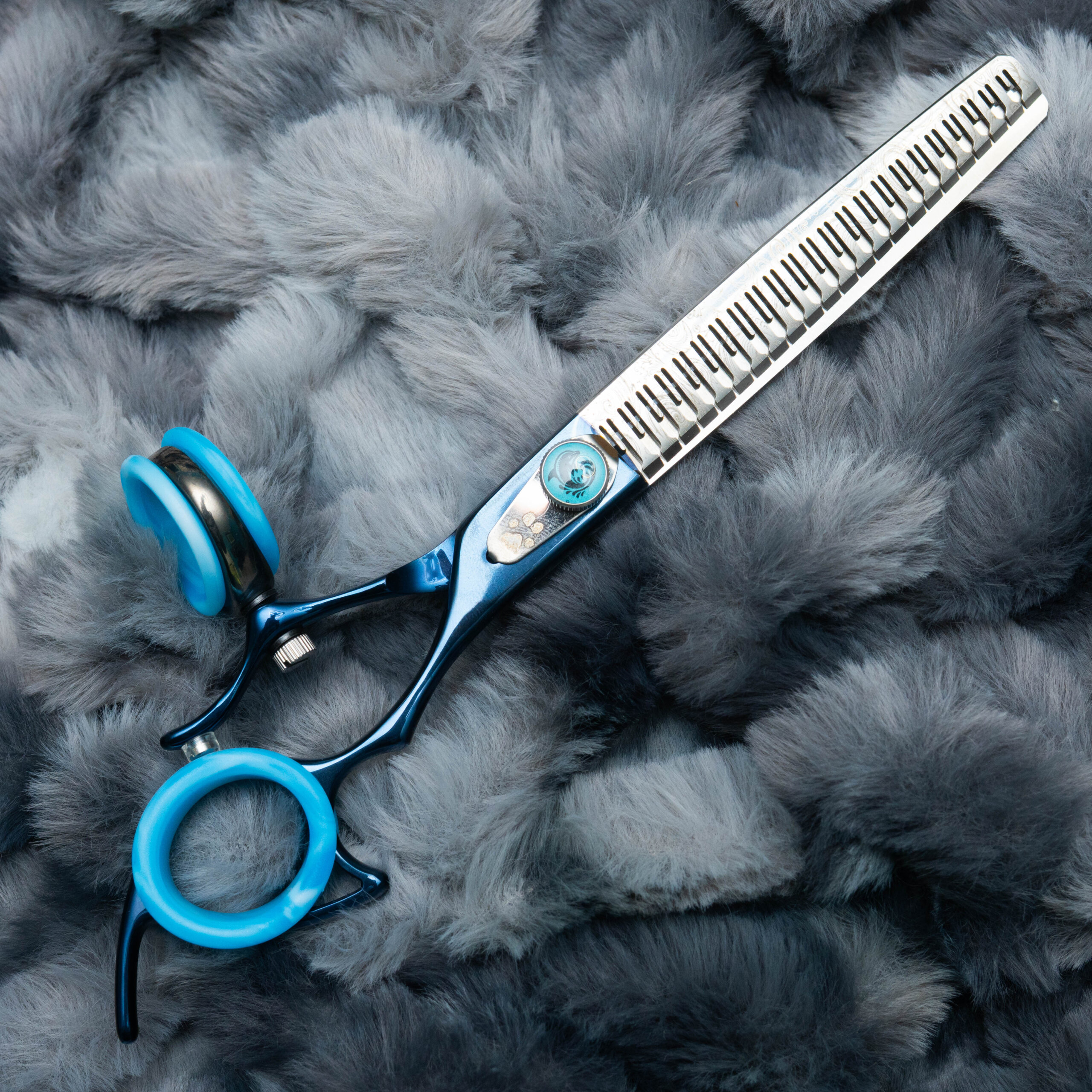 The Dolphin dog grooming swivel scissor Piano teeth