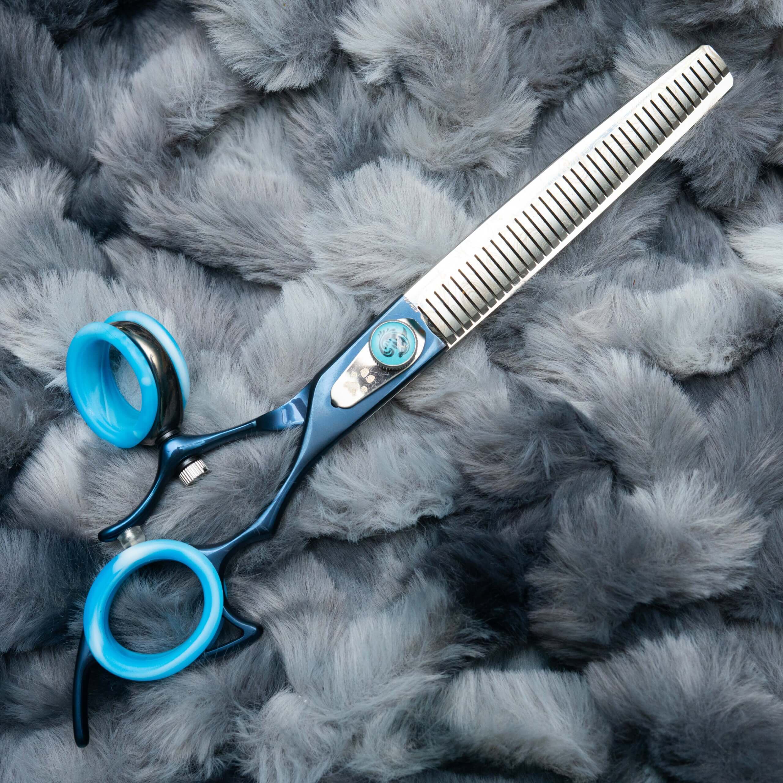 The Dolphin dog grooming swivel scissor finishing blender