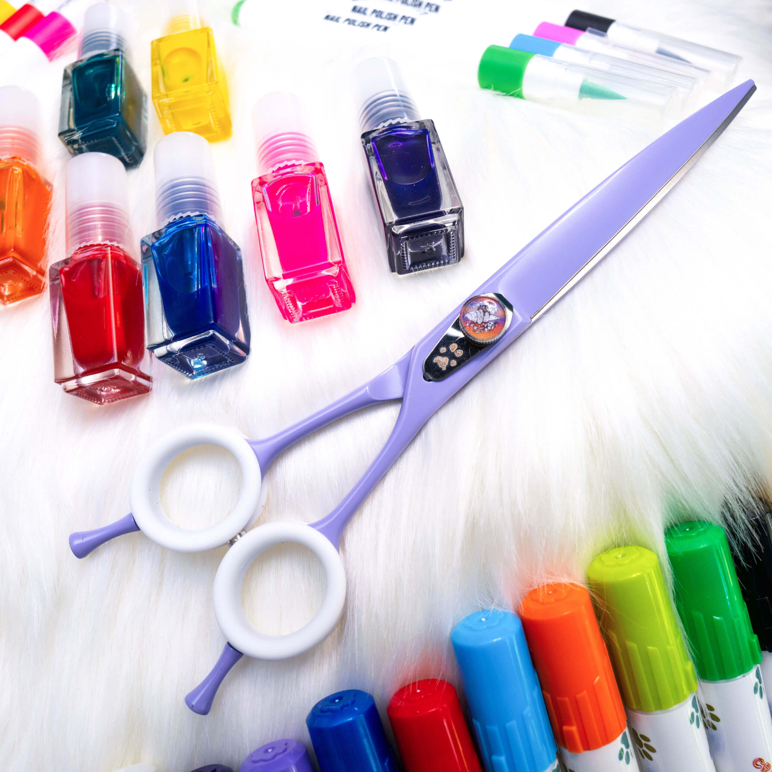 Blueberry Swirl Reversible Dog Grooming Scissor